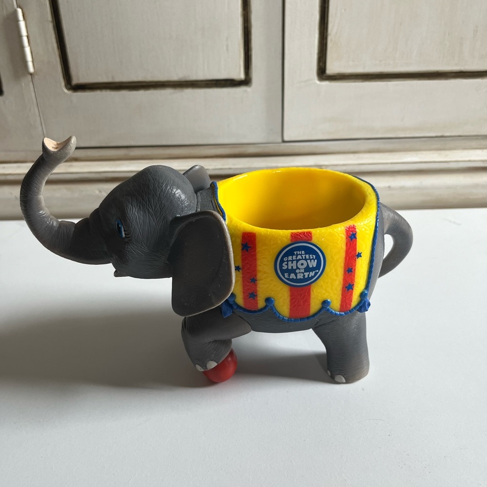 Vintage Ringling Bros Circus Plastic Elephant Cup Mug The Greatest Show on Earth